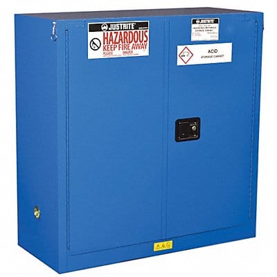 Haz Material Safety Cabinet 30 Gal Blue