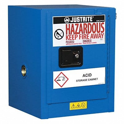 Haz Material Safety Cabinet 60 Gal Blue