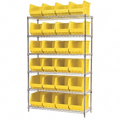 D5366 Bin Shlvng 18inx74inx48in Yellow