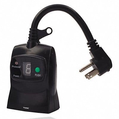 Plug In Timer 125VAC Black 1000W