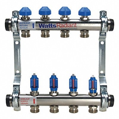 Flowmeter Manifold SS 4Outlets 12 L