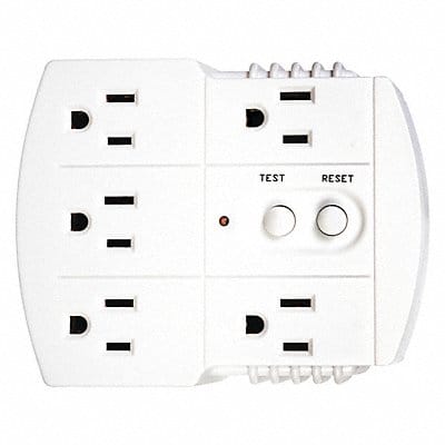 Plug-In GFCI w/o Cord 15A Wht 125V