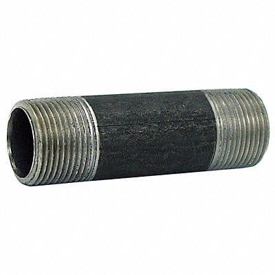 Black Pipe Nipple Threaded 3x5 1/2 In