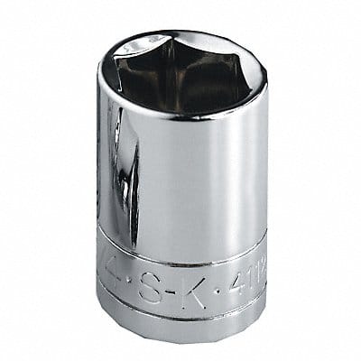 Socket Steel Chrome 9/16 in