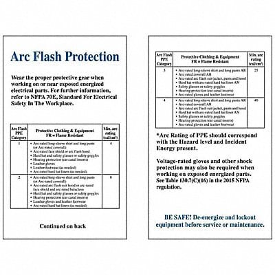 Arc Flash Wallet Card PK10