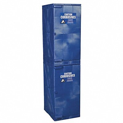 Corrosive Safety Cabinet 4 Shelves Blue