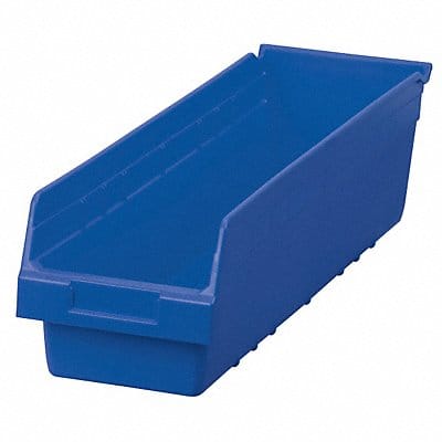 D5436 Shelf Bin Blue Plastic 6 in