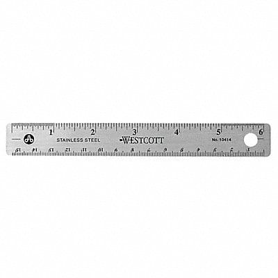 Ruler 6 Inch Stainless Steel