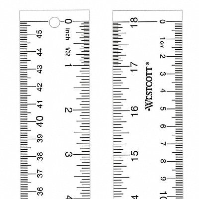 Ruler 18 Inch Clear Acrylic