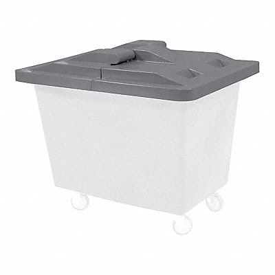 Poly Hinged Lid 16 Bu Gray