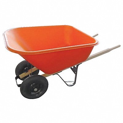 Wheelbarrow Poly 8 cu ft Pneumatic