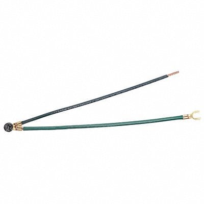 Grounding Tail 2-Wire PT Fork Green Pk25