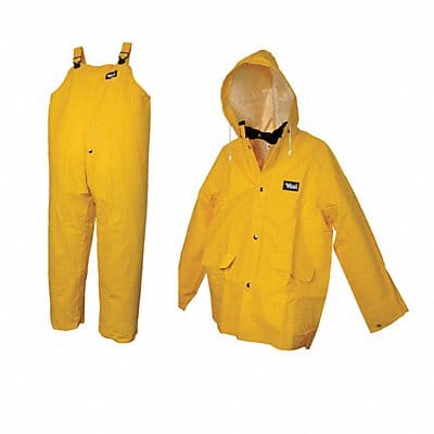 Rain Suit w/Jacket/Bib Unrated Yellow L