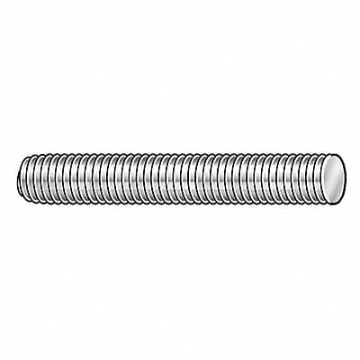 FlTdRd Znc Stl 1/2 -13 Cr 12ft 1A 1PK