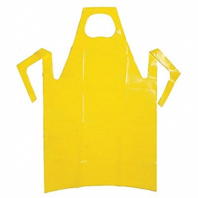 Bib Apron Univ Yellow Polyolefin PK50