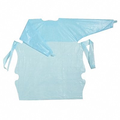 Isolation Gown L Blue Polyethylene PK15