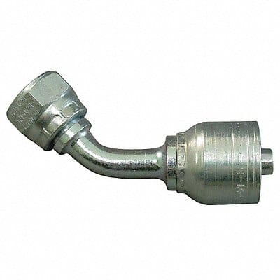 Crimp Fitting 45 Deg 3/8 ID M16-1.5 F