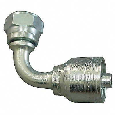 Crimp Fitting 90 Deg 5/8 ID M26-1.5 F