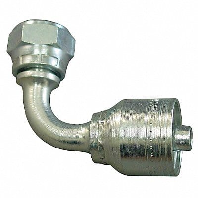 Crimp Fitting 90 Deg 3/8 ID M20-1.5 F