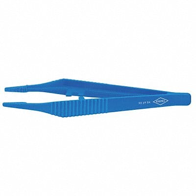 Plastic Tweezers Straight Serrated 5-1/4