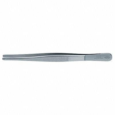 Tweezers Blunt Straight Serrated 5-3/4