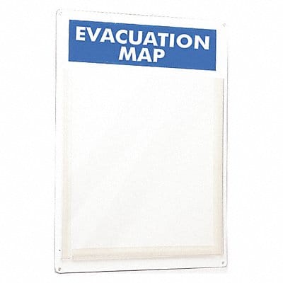 Evacuation Map Holder 15 x 11 In.