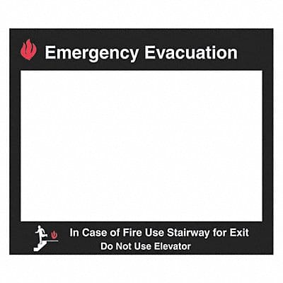 Fire Stairways Sign 15 x 17 In.