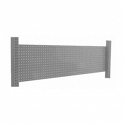 G4866 Pegboard Backwall 72 W x 2 D x 14 H Gray