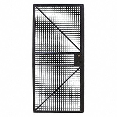 Wire Mchn Grd Door 84 inx48 in Blk