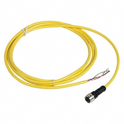 Cordset 6.56 ft Yellow 250VAC/300VDC