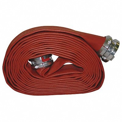 Fire Hose 50 ft Red Rubber