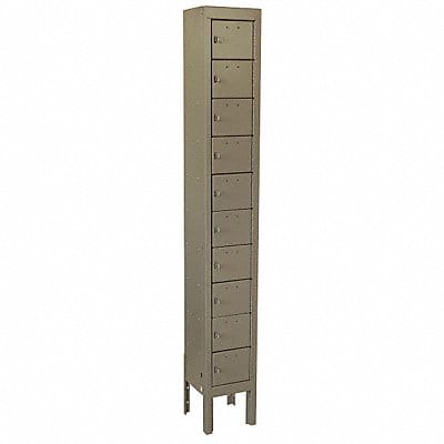 Locker 10x1Lckrs Tan 66.5 x9 x9