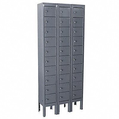 Locker 10x3Lckrs Gray 66 x27 x9