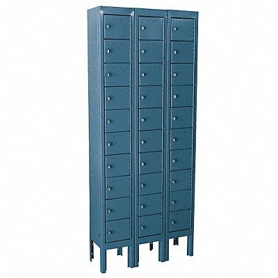 Locker 10x3Lckrs Blue 66.5 x27 x9