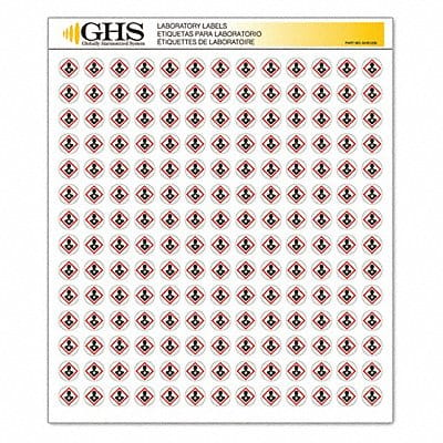 Label Health Hazard Gloss Paper PK1820