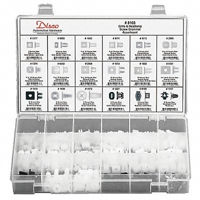 Grill  Headlamp Grommet Asstmnt 330 Pc