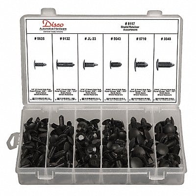 Shield Retainer Assortment 210 pcs