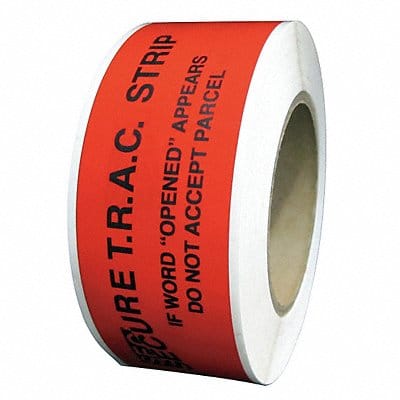 Tamper-Evident Tape Red 2Inx9In PK250