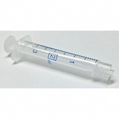 Syringe 3 mL Luer Lock PK100