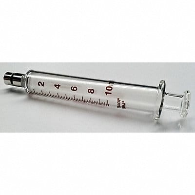 Reusable Glass Syringe 10 mL Luer Lock