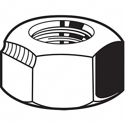 Locknut 9/16 -12 Znc Stl 7/8x1/2 25PK