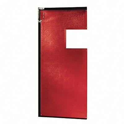 Flexible Swinging Door 7 x 2.5 ft Red