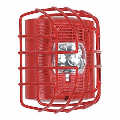 9-ga wire cage protects horn/strobe/spkr