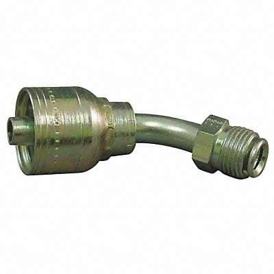 Crimp Fitting 45 Deg 3/8 ID 5/8 M