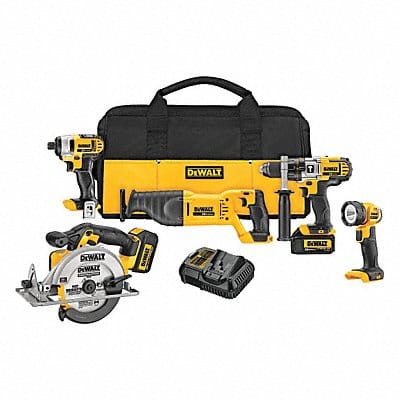 Cordless Combination Kit 5 Tools 20V DC