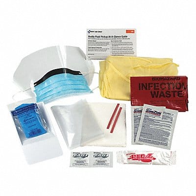 Biohazard Spill Kit Cardboard Tray White