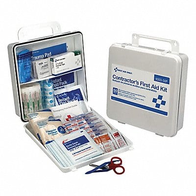 First Aid Kit Bulk White 237 Pcs 50 Ppl