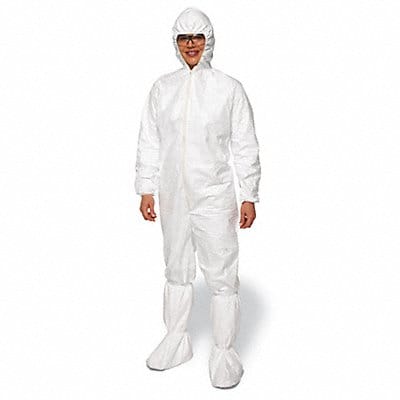 D1429 Coveralls XL Wht Tyvek IsoClean PK25