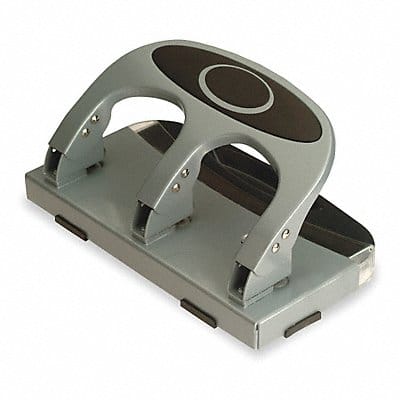 Heavy Duty Paper Punch Three Hole Silver