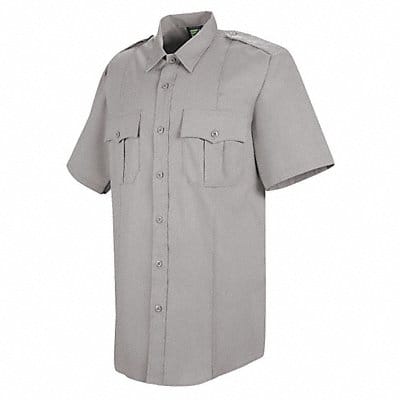 New Dimension Stretch Dress Shirt L Gray